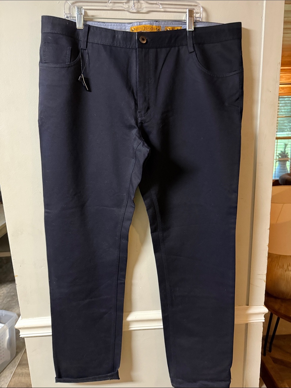 Stretch Navy Chinos - Unknown Brand